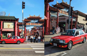 (多圖)香港紅的現身洛杉磯唐人街 惹熱議被問「過唔過海」