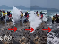 有片│行山客香港仔鴨脷排碼頭打卡 43歲女子遭巨浪捲走亡