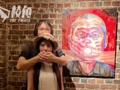 用畫作傳承民主運動 淋漓淋浪堅守位置 盼港人勿將恐懼帶到英國