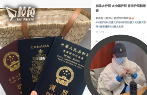 炫耀中港加3護照預告8月移加 中國婦被嘲身體很誠實 稱夫有港籍可進可退 不適應就回來
