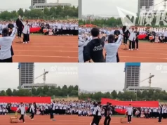 中國學生反對日本排放核廢水 校內話劇重演安倍遇剌