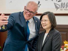 訪台與蔡英文會面 前總理莫理森:澳洲支持台灣追求自由不受武力威脅 中方向澳方表不滿 指或破壞改善澳中關係的努力