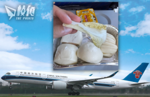 陸客不滿中國南方航空飛機餐 只有4個饅頭和1片白菜 網民嘲寒酸 南航解釋屬中式點心
