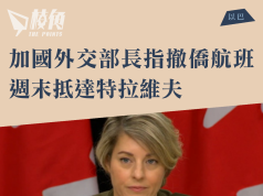 以巴衝突 加國外交部長指示撤僑航班於週末抵達特拉維夫