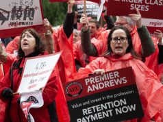 南澳教師罷工 逾百學校停課 要求加薪及改善工作條件