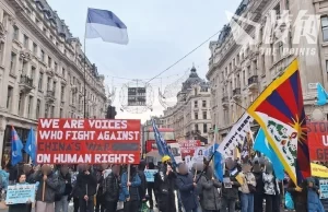 「國際人權日」近百人倫敦集會 抗議中國侵害人權