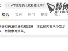 每冬「年經」熱話突遭小粉紅批鬥「懷念民國」 「#下雪後的北京秒變北平」遭微博封禁