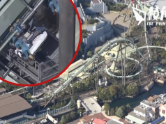 滿載過山車行駛途中突停 32乘客40米高空倒吊 大阪環球影城稱系統安全無人受傷