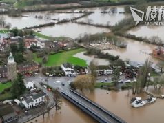 風暴Henk吹襲英國 多地斷橋水浸