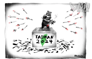 【Badiucao 巴丟草】漫畫台灣大選 —— 飛彈與選舉