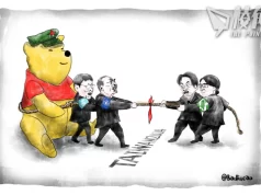 【Badiucao 巴丟草】漫畫台灣大選 —— 拔河