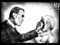 【Badiucao 巴丟草】Cartoon for #Navalny . Keep the fight alive !