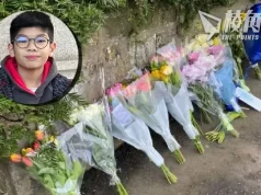 11歲男童愛丁堡遇車禍亡 現場有數十束鮮花悼念