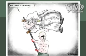 【Badiucao 巴丟草】羅馬天主教教宗方濟各(Pope Francis)近日接受媒體專訪時表示:烏克蘭應該有「舉白旗」的勇氣,從而透過談判來結束與俄羅斯的戰爭。