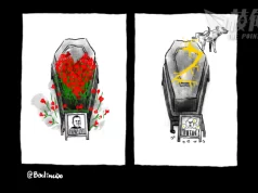 【Badiucao 巴丟草】漫畫《兩個葬禮 》 紀念遇害的俄羅斯反對派領袖 納瓦尼