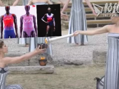 奧運聖火傳遞希臘啟程 美田徑制服陷性別歧視爭議