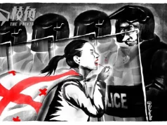 【Badiucao 巴丟草】Stand with #GeorgiaProtests