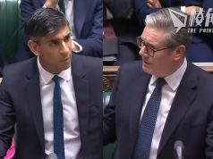 英國新舊首相國會交鋒 談及外相訪華籲釋放黎智英