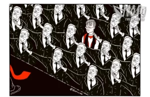 【Badiucao 巴丟草】In a world of Elon Musk, be Mariann Edgar Budde.